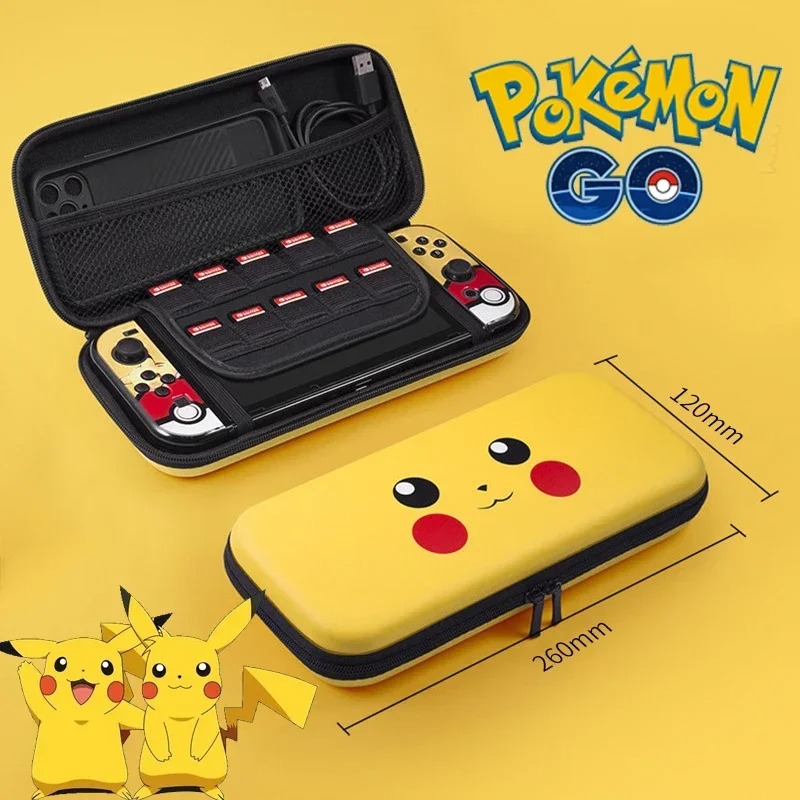 Gaming Console Bag - Pokemon Pikachu Storage Bag for Switch