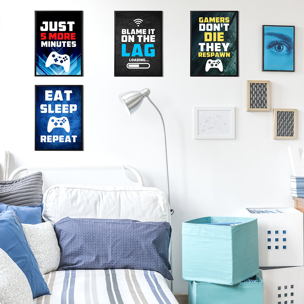 Gaming Quotes Art Painting Con - огляд і ціна Gaming Console Room