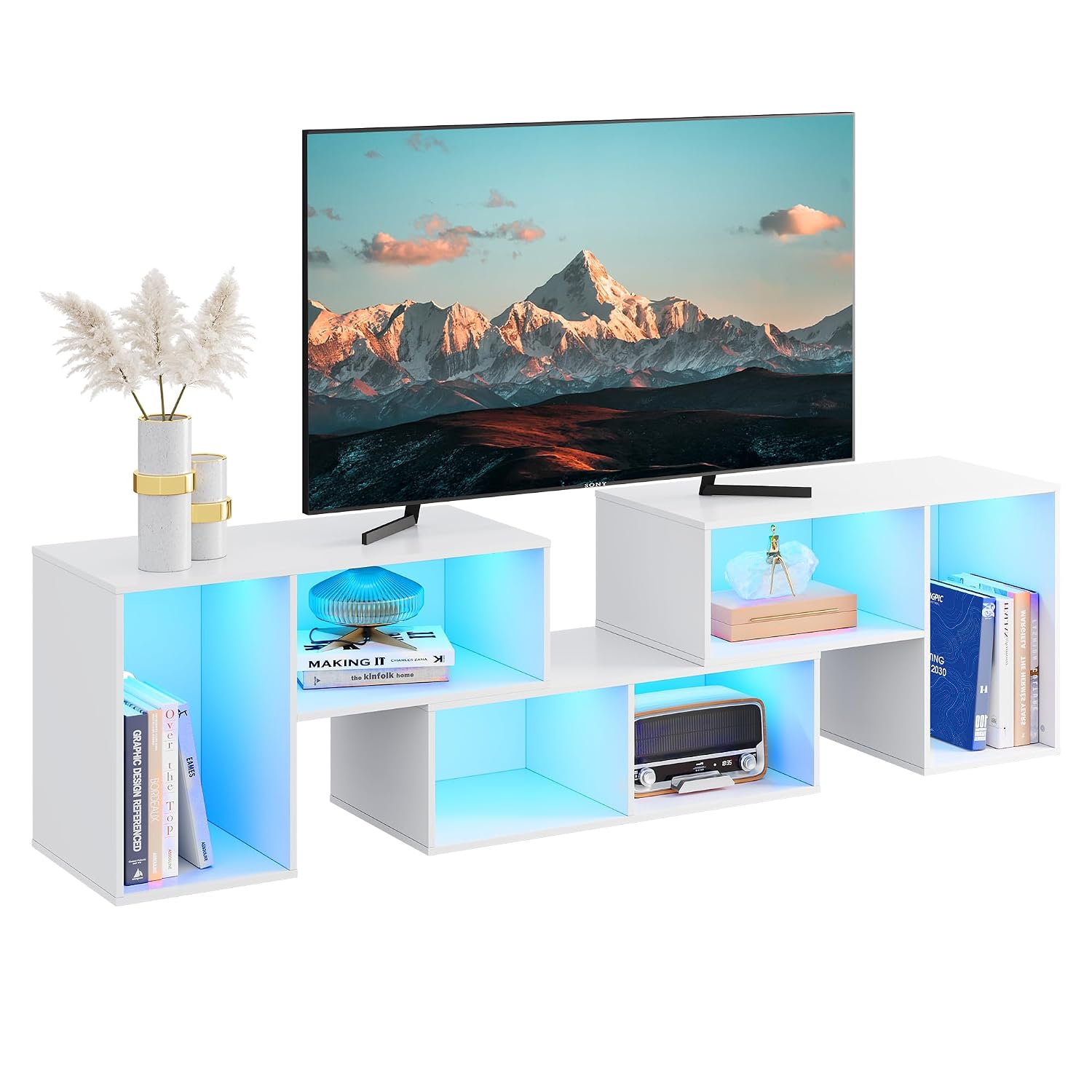 Deformable TV Stand with LED S - огляд і ціна Gaming Console Room