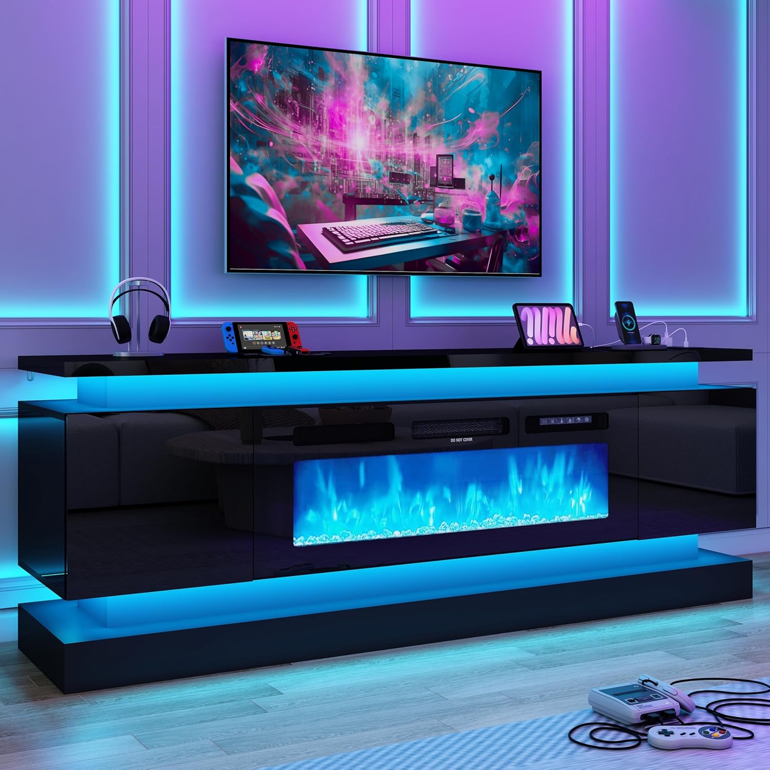 71IN LED TV Stands w/40 inch F - огляд і ціна Gaming Console Room