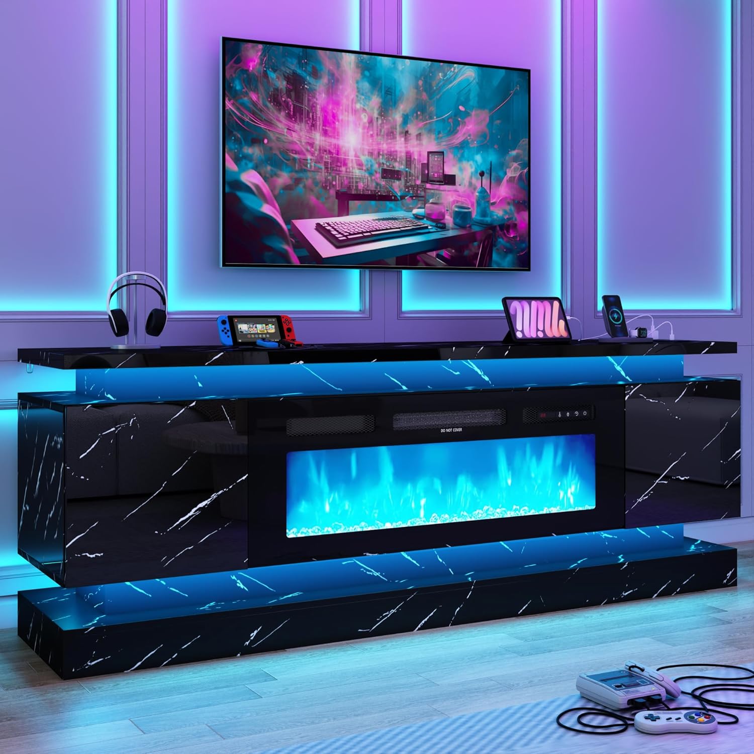 71IN LED TV Stands w/40 inch F - огляд і ціна Gaming Console Room