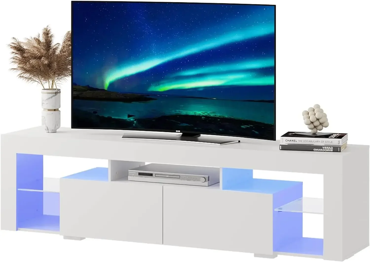 Wood TV Console With 2 Storage - огляд і ціна Gaming Console Room