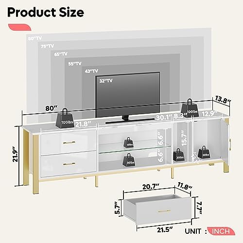 TV Stand for 75/80/85 inch TVs - огляд і ціна Gaming Console Room