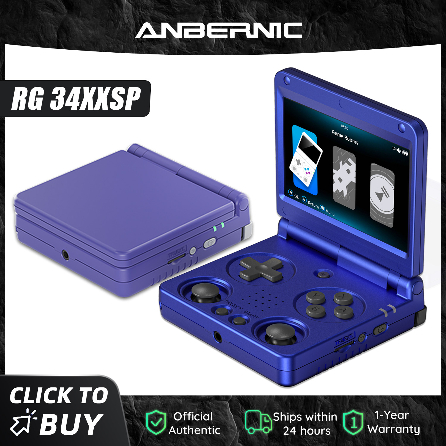 Anbernic RG34XXSP 3.4-Inch IPS - огляд і ціна Gaming Console Old